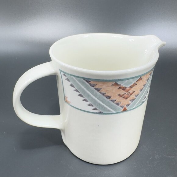 Mikasa Intaglio Santa Fe Ceramic Small Pitcher Creamer Stoneware Malaysia VTG - Picture 5 of 10